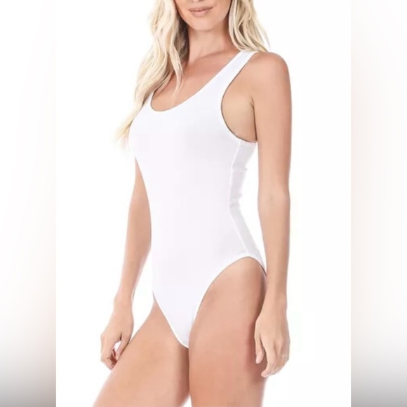 Zenana Racerback Bodysuit NWOT - Picture 1 of 9